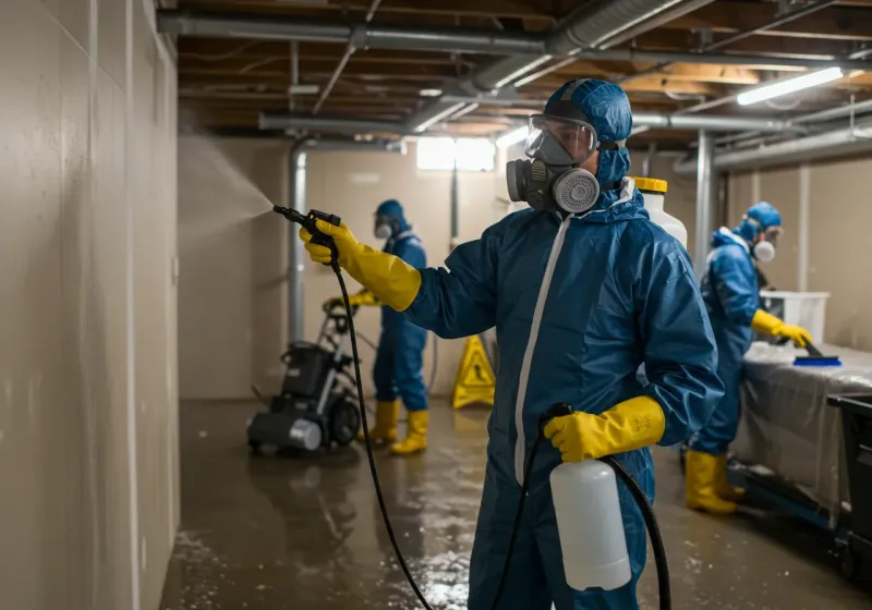 Basement Sanitization and Antimicrobial Treatment process in Port Salerno, FL